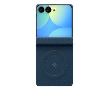 Etui do telefonów Spigen Air Skin Aramid MagSafe do Samsung Galaxy Z Flip8 navy